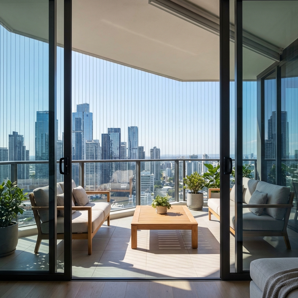 Invisible Grill for Balcony